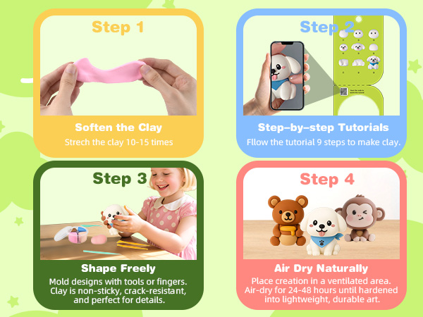 Animals Modeling Clay Kit