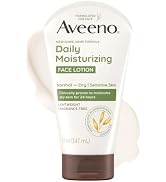 Aveeno Daily Moisturizing Face Lotion with Soothing Prebiotic Oat, Lightweight Non-Greasy Facial ...