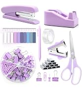 Office Supplies Set,Desk Accessories,Stapler and Tape Dispenser Set,1000 Staples,Staple Remover,H...