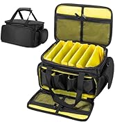 Muscab DJ Cable File Bag DJ Cable Organizer Bag Gig Bag with 6 Detachable Dividers for Cords, DJ ...
