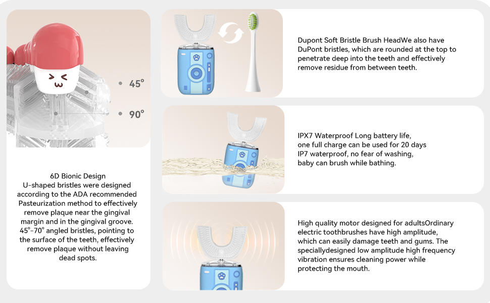 Adult U-Shaped Sonic Electric Toothbrush
