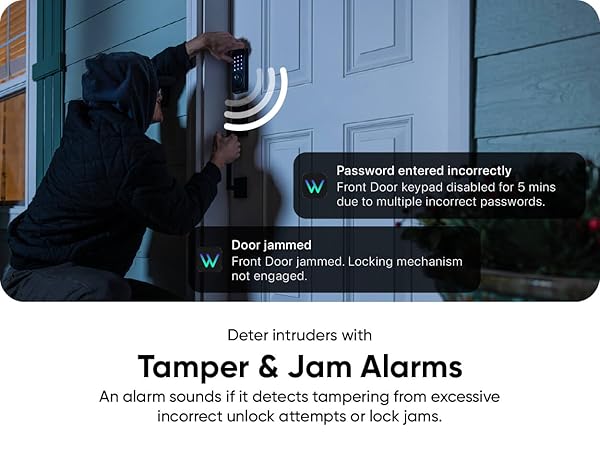Wyze Lock Bolt v2 Alarms