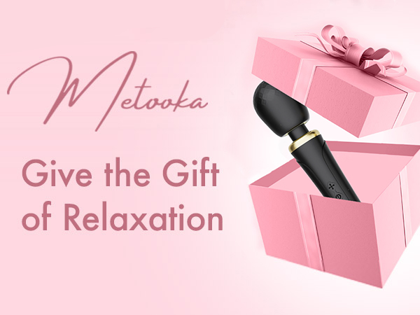 Metooka therapeutic massage wand rechargeable for sore muscles and back