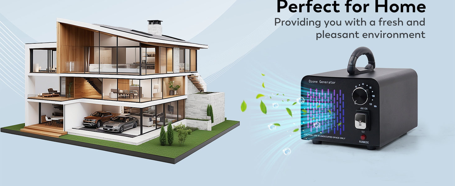 Commercial Ozone Machine Odor Removal, For Home, Car, Pet Room Machine Ionizer Ozone Air Purifier