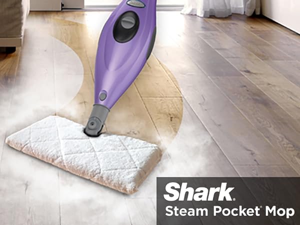 Powerful steam cleaning, at your fingertips. The Shark Steam Pocket Mop transforms water into super