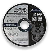 BHA Metal and Stainless Steel Cut Off Wheels for Angle Grinders, 4.5” x 1/16” x 7/8” - 25 Pack