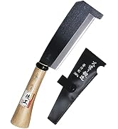 KAKURI Japanese NATA Hatchet Tool with Protruding Tip 7" [Single Bevel] Made in Japan, Heavy Duty...