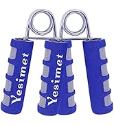 YESIMET 2 Pack Hand Grip Strengthener Set,Finger Gripper- Soft Foam Hand Exerciser for Quickly In...
