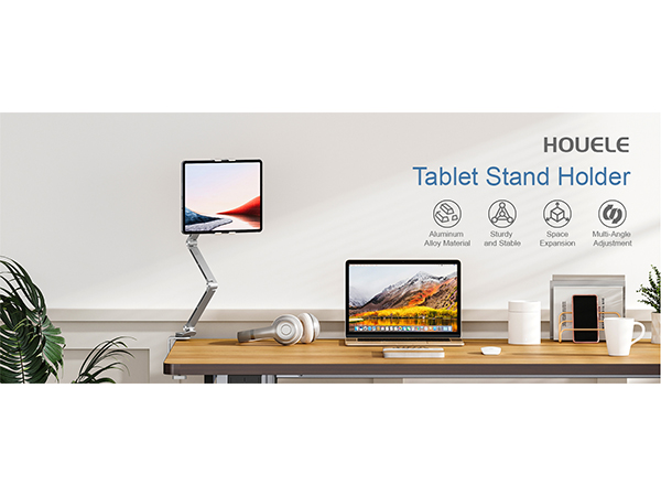 tablet stand silver