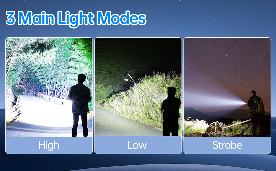 flashlight high lumens battery powered