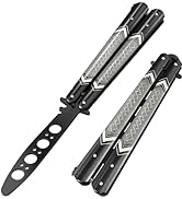 GOOD WORKER Butterfly Trainer - Practice Sword NOT Real - Balisong NOT Sharp Blade - Cool Design ...