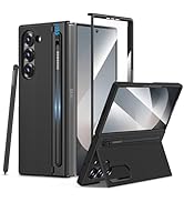 Maxdara for Z Fold 6 Case with S Pen Holder, Galaxy Z Fold 6 Case with Hidden Foldable Kickstand ...
