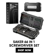 Saker Magnetic Screwdriver Set 66 in 1, Portable Multi Bit Ratcheting Screwdriver Kit with Detach...