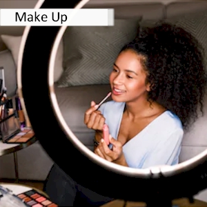 led ring light with tripod stand make up tutorial