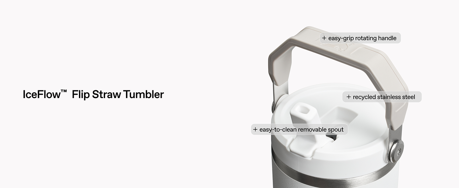 IceFlow Flip Straw Tumbler