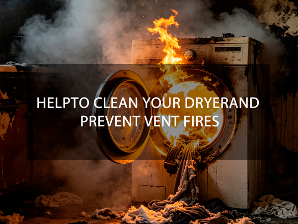 Dryer Vent Cleaner Kit with Flexible Vacuum Hose Attachment