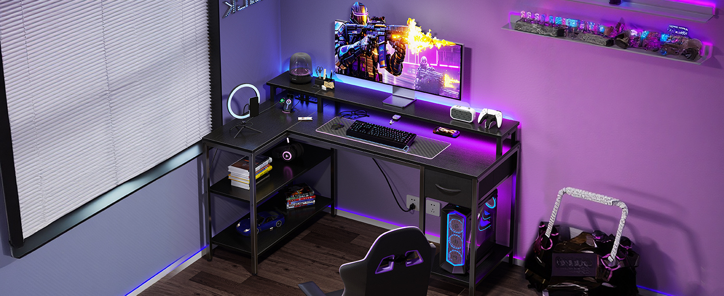small desk black