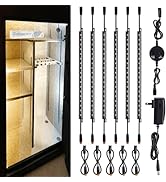 TORCHSTAR LED Safe Lighting Kit 5CCT, (6) 12 Inch Linkable Light Bars, 3000K/3500K/4000K/4500K/50...