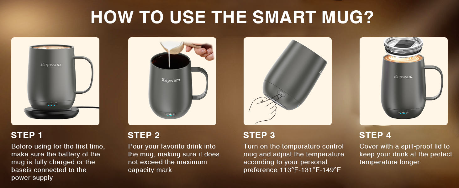 HOW TO USE THE SMART MUG?