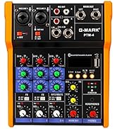 G-MARK Mini Audio Mixer 4 Channels B 5V Studio Karaoke Protable uetooth Live Performance KTV Home...
