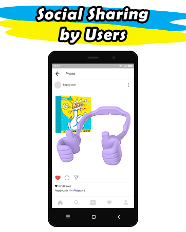 Cell Phone Stand Thumbs Up Lazy Phone Stand 2 Pack Easter Basket Stuffers