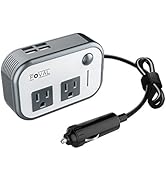 FOVAL 200W Car Power Inverter DC 12V to 110V AC Car Charger with 4 USB Ports Car Adapter for Plug...