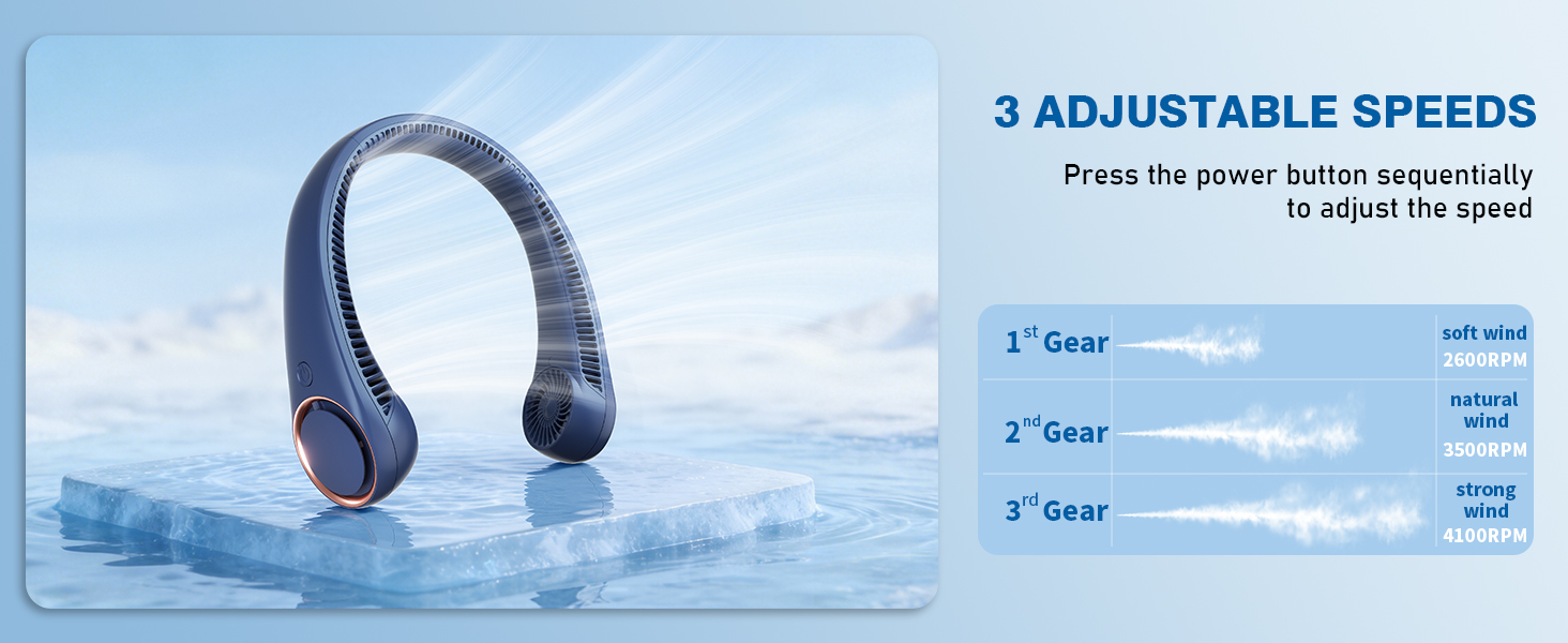 rechargeable neck fan