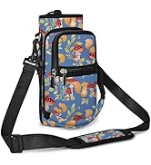 AORTDES 25/32/40/64oz Water Bottle Bag Holder Carrier-Insulated Crossbody Sling Case Sleeve with ...