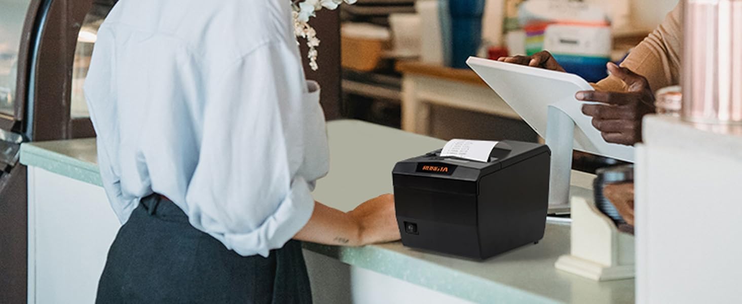 RP327 thermal pos printer on retail counter