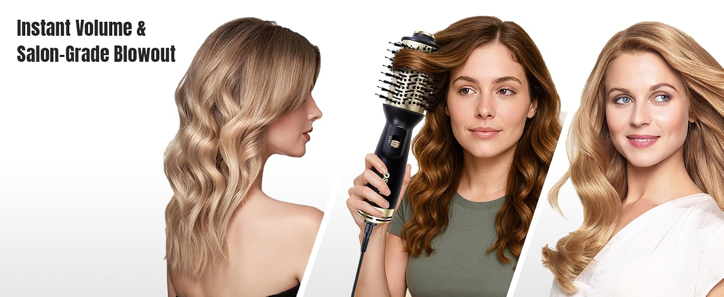 hot air hair dryer brush