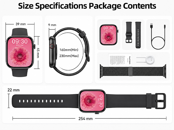 Size Specifications Package Contents