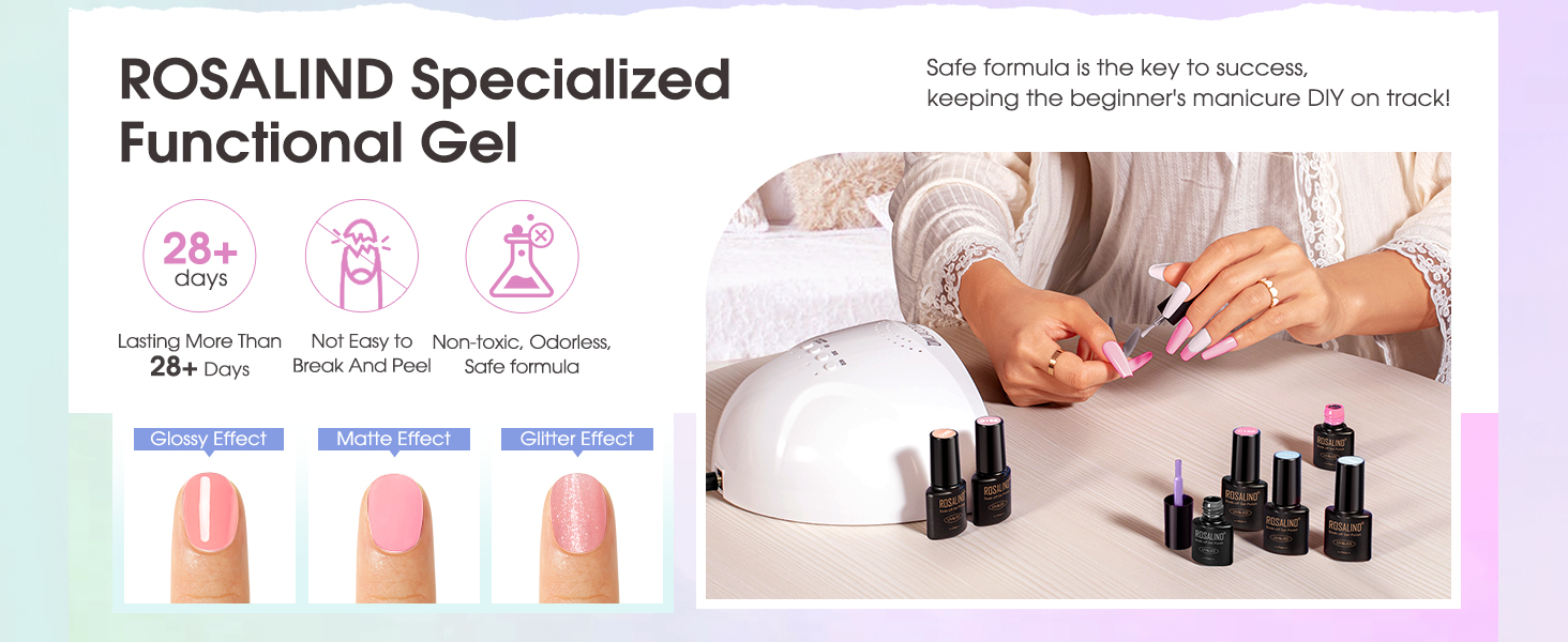 long lasting gel nail polish set