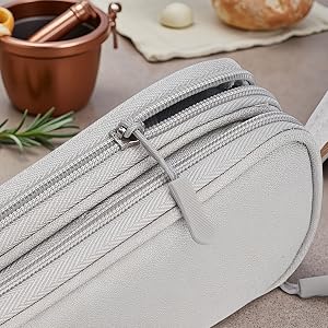 Anti-Dust Gadget Storage - Zippered closure blocks dirt &amp; moisture. 