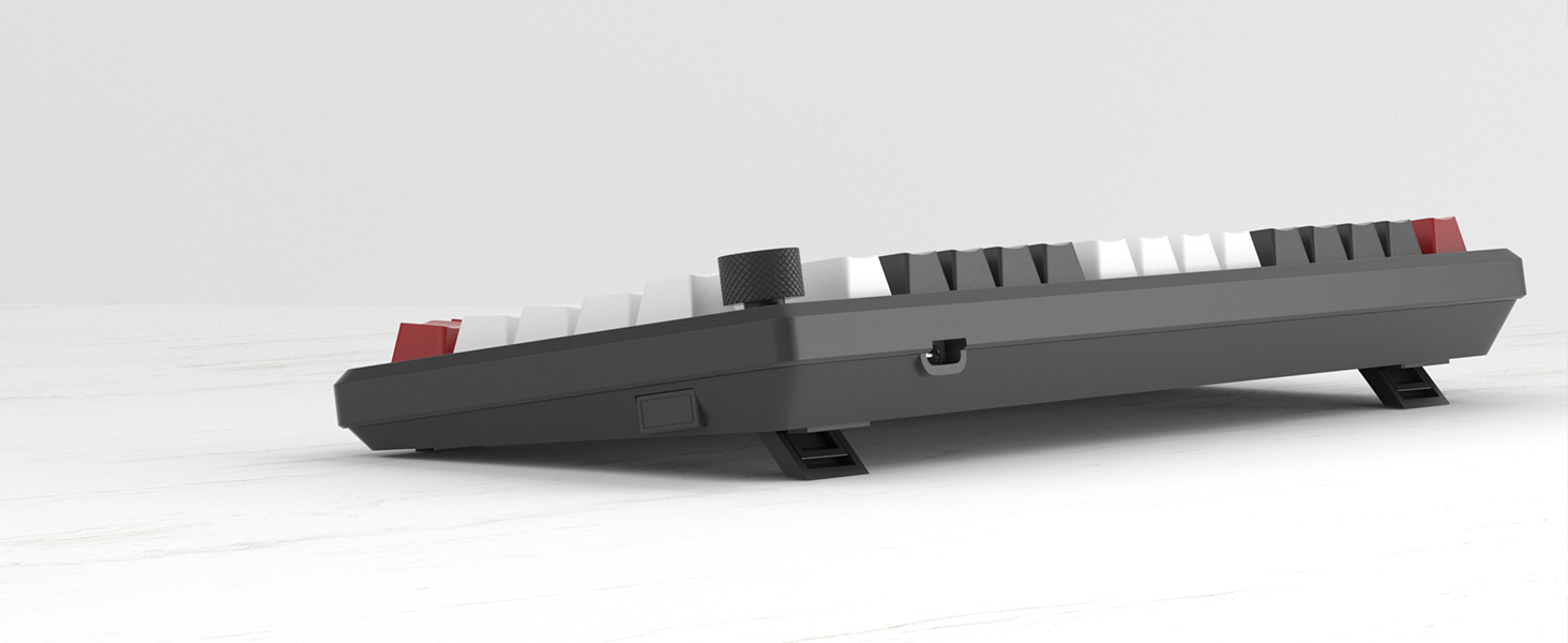 Two-Step Adjustable Keyboard Feet