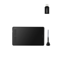 HUION Inspiroy 2 Medium Drawing Tablet with Scroll Wheel 8 Customized Keys Battery-Free Stylus 60° T...