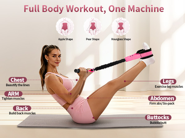 Full Body Workout, One Machine Shape Your Entire Body- From Arms to Abs &amp;amp; Thighs