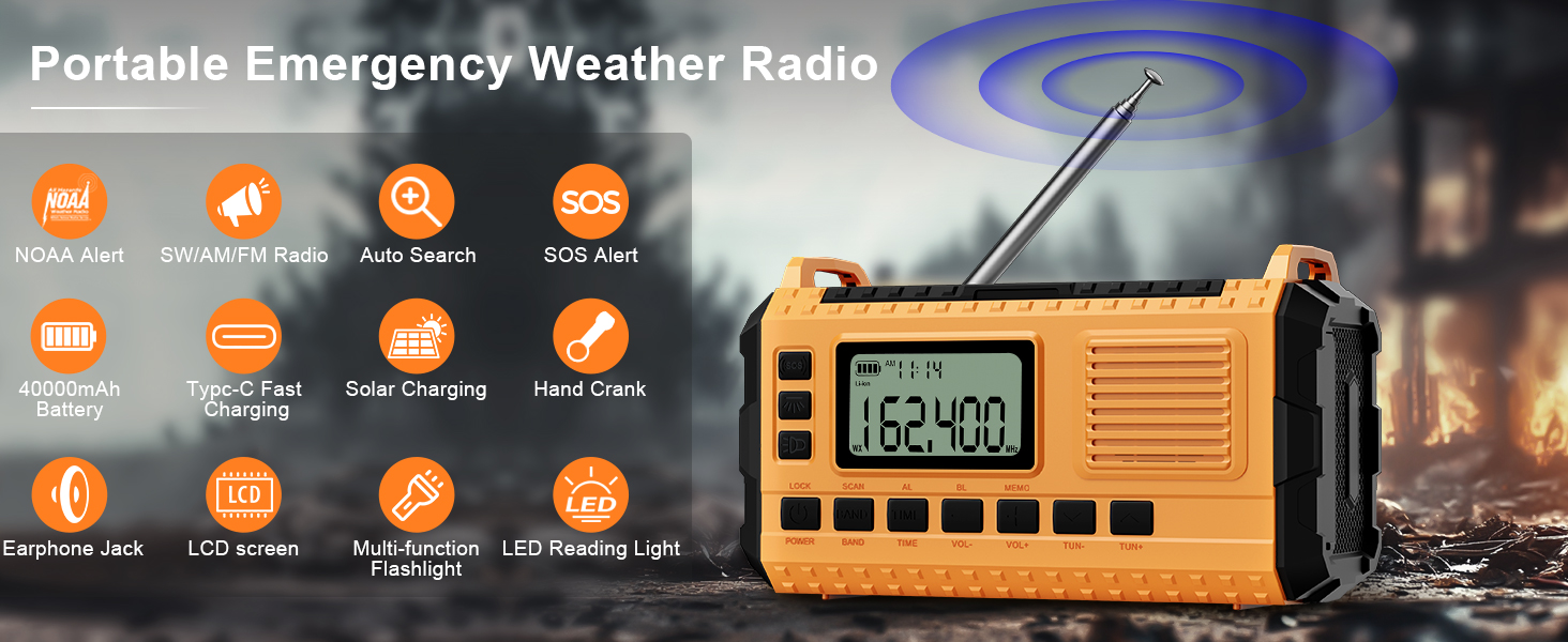 Portable Emergency Weather Radio