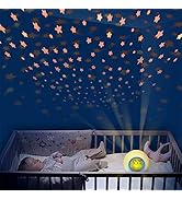 Kids Alarm Clock Boys,Moon Stars Projector Alarm Clock,7 Color Changing Nightlight Clock,Snooze T...