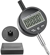 HDLNKAK Electronic Digital Dial Indicator Gauge 0-12.7mm/0.5” Inch/Metric Conversion, High Precis...