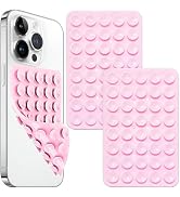 Galundge 2 PCS Silicone Suction Cup Phone Mount Double Sided, Silicone Suction Phone Case Stand, ...
