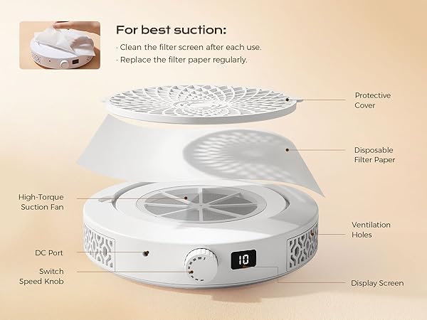 nail dust collector