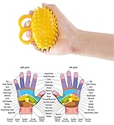 Hand Therapy Ball Finger Ball Exerciser Grip Ball &amp; Hand Strengthener Trainer Balls for Arthritis...