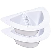 Graduated Specimen Collector Pans 32oz - Urine Measuring Container, Smooth High Gloss, Transparen...