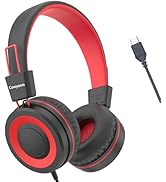 Cowyawn USB Type C Kids Headphones for School, Wired Toddler Headphones, 94dB Volume Limited, HD ...