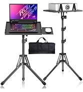 GSOW Projector Stand, Adjustable Height 26 to 56 Inch Laptop Tripod, Laptop Stand with Mouse Tray...