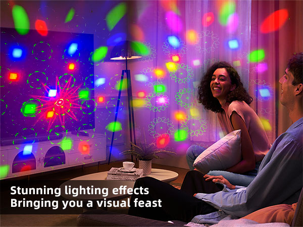 Disco party stage lights