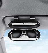 SXunacou Car Glasses Box, Sun Visor Accessories, Sunglasses Clip, Car Glasses Frame Storage Box, ...
