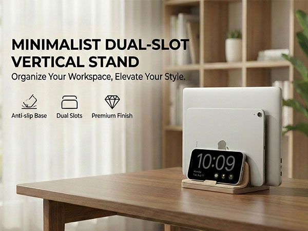 Vertical laptop stand