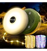 OGERY 2-Pack Camping String Lights, 32.8FT Rechargeable Christmas String Lights Outdoor/Indoor, 8...
