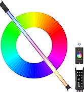 LUXCEO RGB Tube Light P120S 360°Full Color Photography LED Video Light Wand Stick, 30W 3000lm 200...